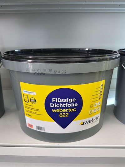 weber Flüssige Dichtfolie, Gebinde im Regal bei Karsen Baustoff