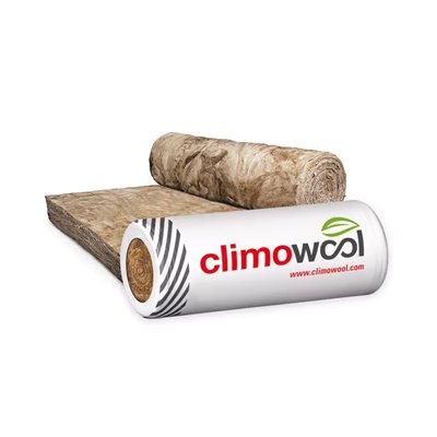 Herstellerabbildung climowool Klemmfilz, aufgerollte und flach liegende Mineralwolle-Dämmung