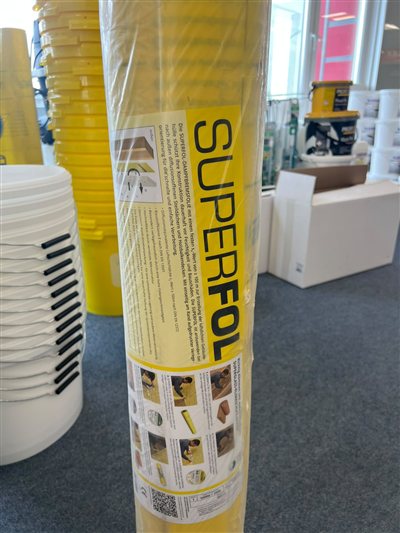 SUPERFOL Dampfbremsfolie, Gebinde im Regal bei Karsen Baustoff